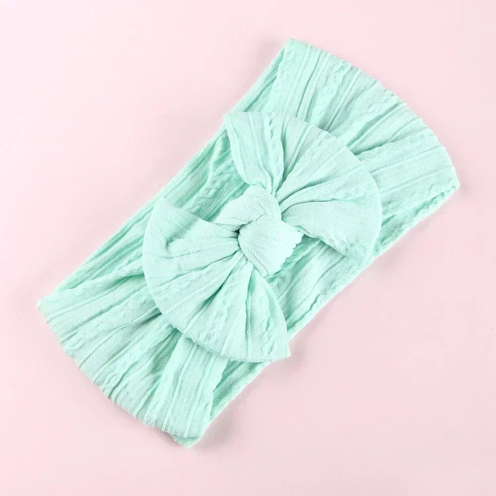 LittleCrown™ Baby Headband – Soft Cotton Blend Stretchy Bow for Newborns