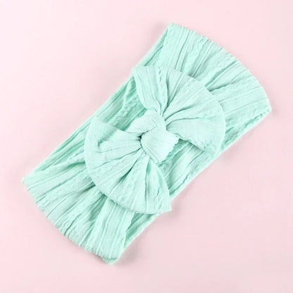 LittleCrown™ Baby Headband – Soft Cotton Blend Stretchy Bow for Newborns