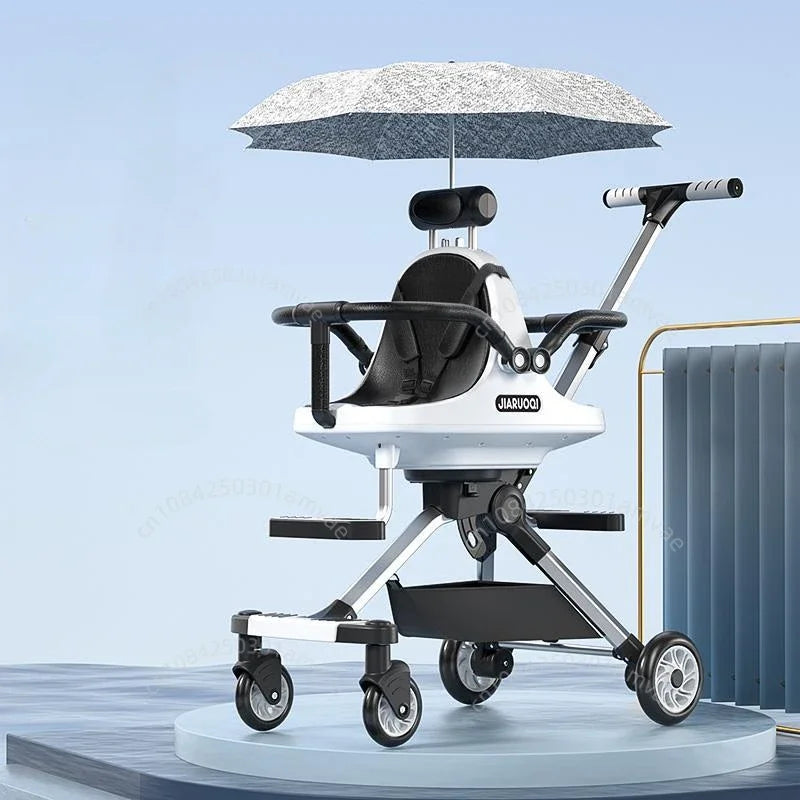 AuraPicks™ TwinGlide Pro Double Stroller