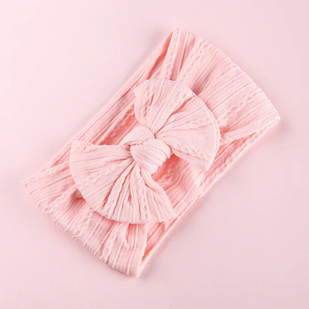 LittleCrown™ Baby Headband – Soft Cotton Blend Stretchy Bow for Newborns