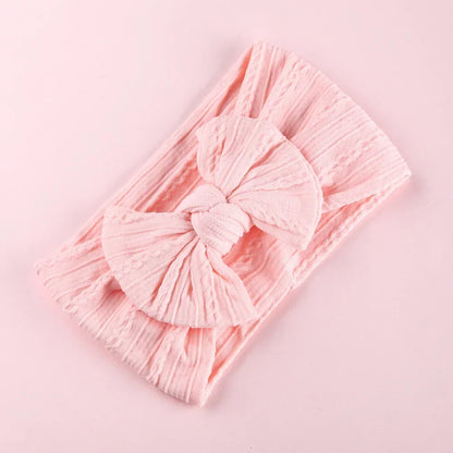 LittleCrown™ Baby Headband – Soft Cotton Blend Stretchy Bow for Newborns