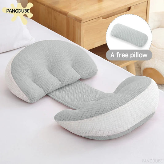 PANGDUBE™ Maternity Support Pillow – Adjustable Belly & Back Cushion for Pregnancy Comfort
