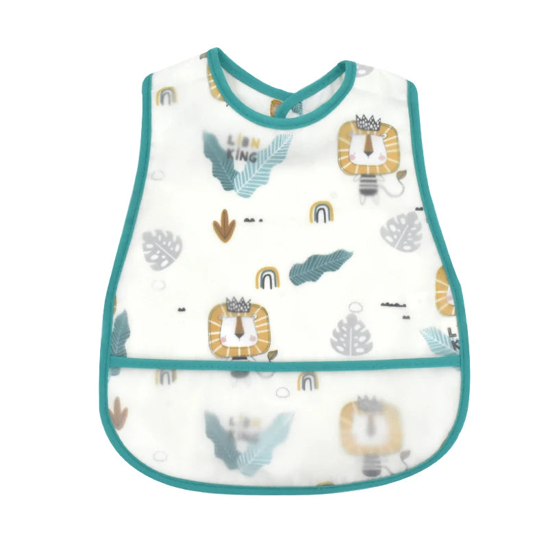 New Cartoon Pattern EVA Waterproof Baby Bib