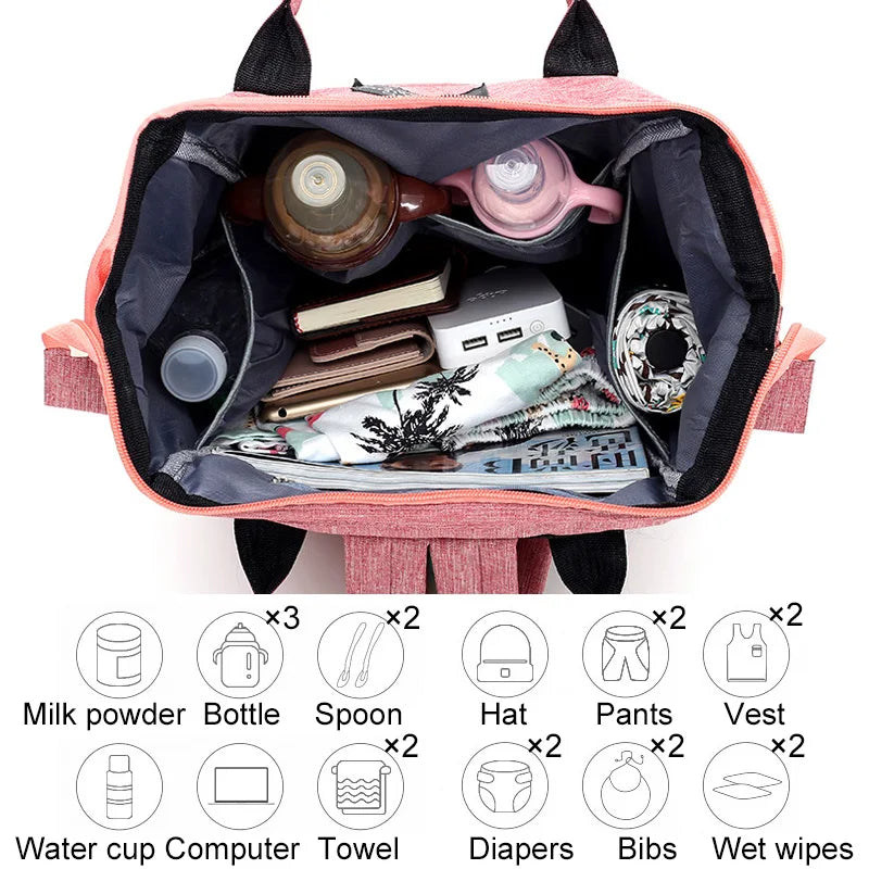 CarrySmart™ Waterproof Baby Diaper Backpack