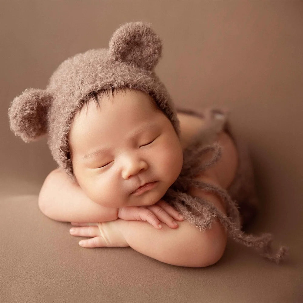 Newborn Solid Photography Outfit – Soft Cotton & Polyester Baby Prop