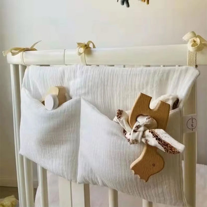Portable Baby Bedside Dual-Pocket Storage Bag