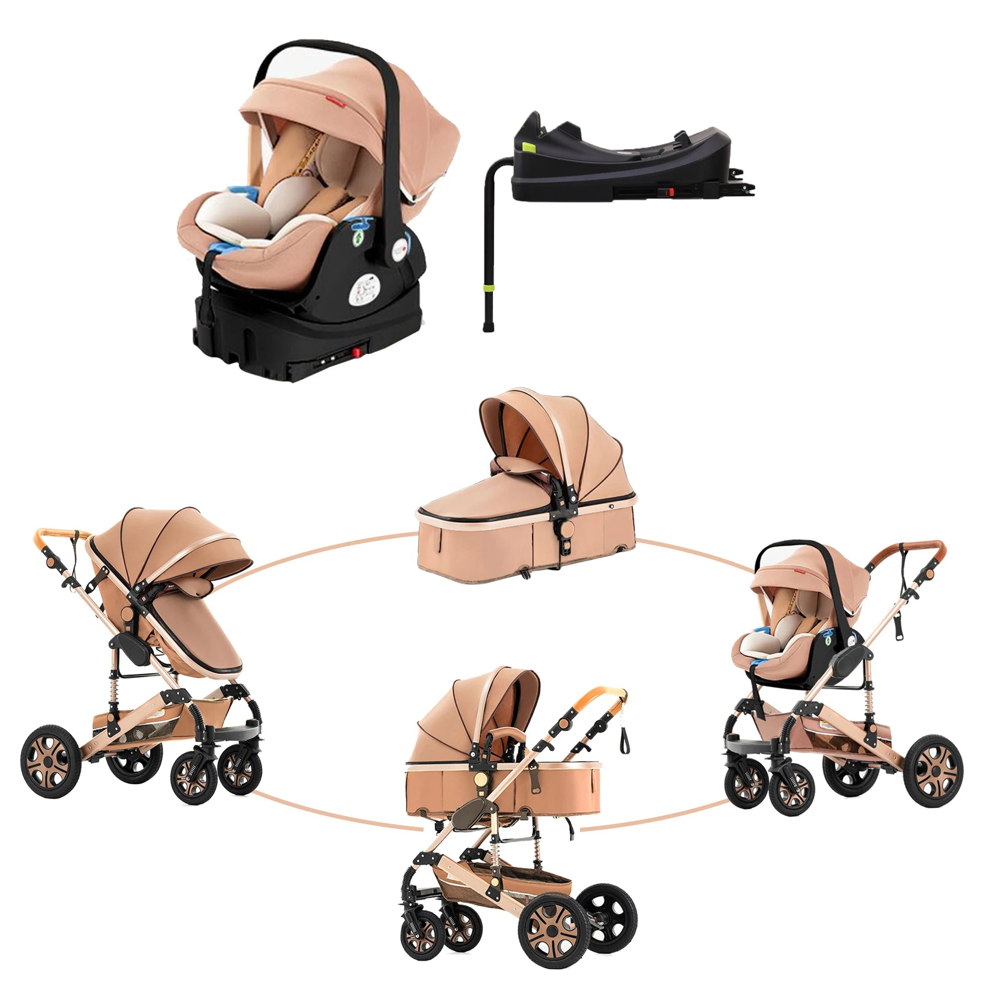 SteAnny™ FoldSafe ISOFIX Baby Travel System