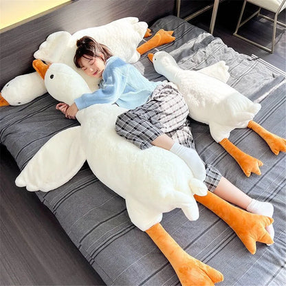 GFPAN™ Giant Plush Duck Pillow – Soft Cotton Stuffed Animal Toy (50/90/130cm)