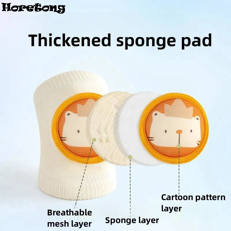 CrawlSafe™ 3D Cartoon Baby Knee & Elbow Pads