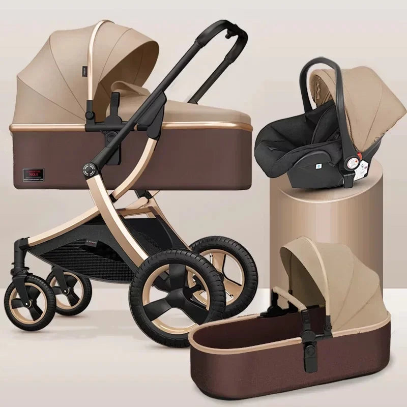 Warm House 3-in-1 Foldable Baby Stroller