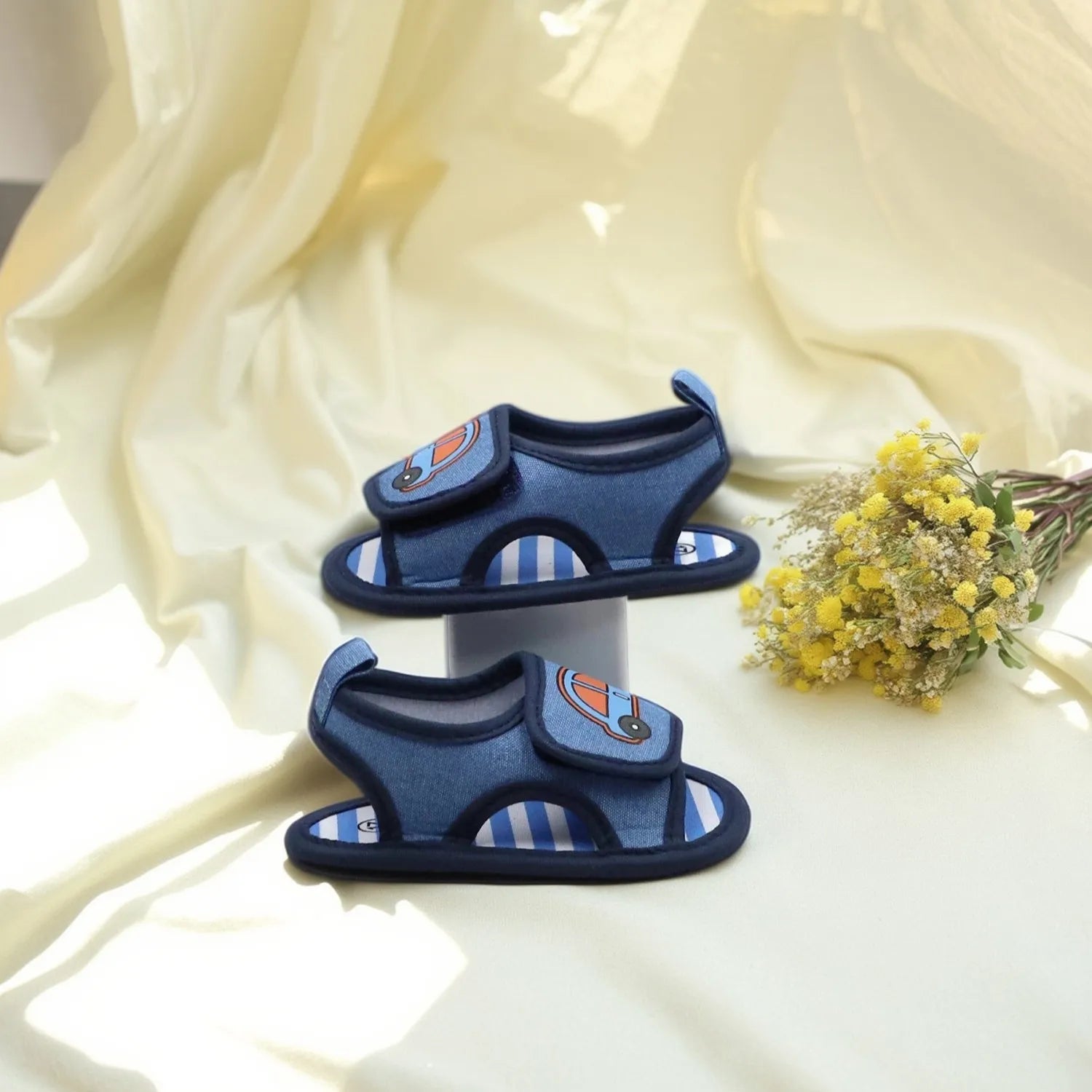 Baby First Walkers – Soft Cartoon Anti-Slip Hook & Loop