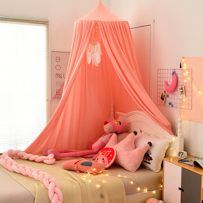 SnuggleNest™ Kids Dome Bed Curtain – Mosquito Net Tent Canopy | Soft, Safe & Seasonless Maternity & Baby Wear | Unisex | All-Season Comfort