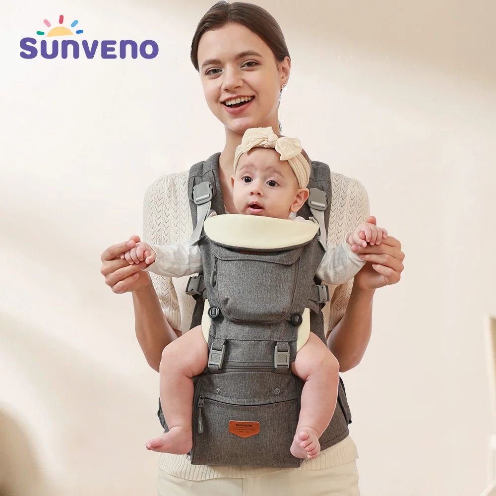 Sunveno™ 6-in-1 Ergonomic Baby Carrier Hip Seat – Comfort Carry Up to 20kg