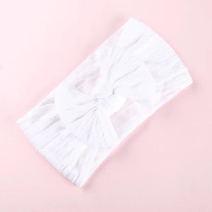 LittleCrown™ Baby Headband – Soft Cotton Blend Stretchy Bow for Newborns