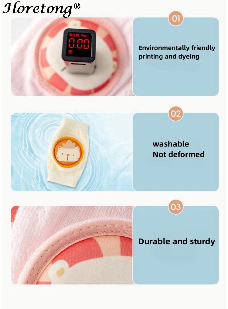 CrawlSafe™ 3D Cartoon Baby Knee & Elbow Pads
