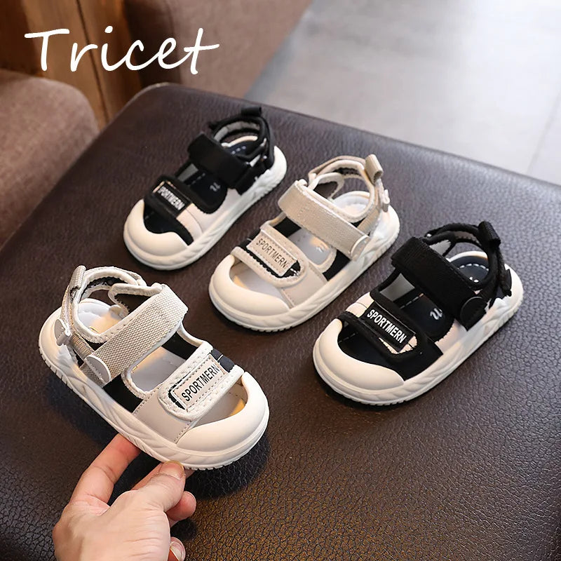 Children's Soft Bottom Summer Sandals –Closed Toe for Active Play