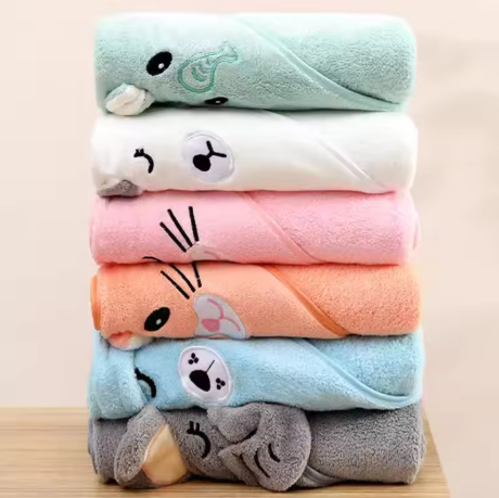 Cute Baby Bath Towel Soft & Absorbent