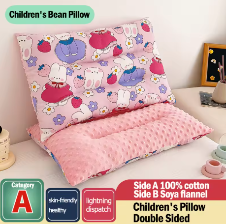 Baby Joy™ Cartoon Cotton Memory Pillow  Soft Support for Newborn Head &amp Neck