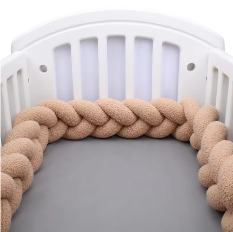 SnuggleNest™ Braided Crib Bumper Pillow