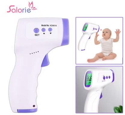 Non-Contact Infrared Thermometer – Digital Display Forehead & Ear, Fever Detection for Kids & Adults