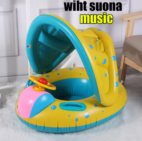 Baby Float Pool Ring with Canopy