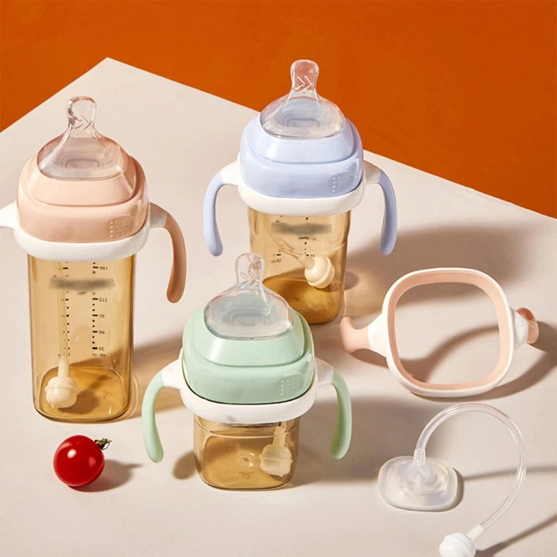 Square Shape Handle Feeding Bottle for Baby