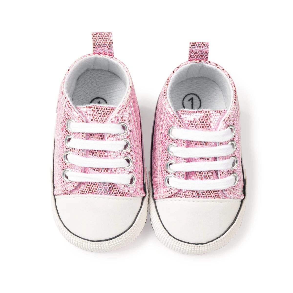 Newborn Baby Sequins Canvas Shoes