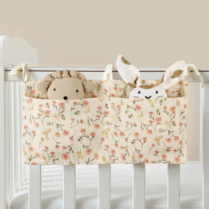 Portable Baby Bedside Dual-Pocket Storage Bag