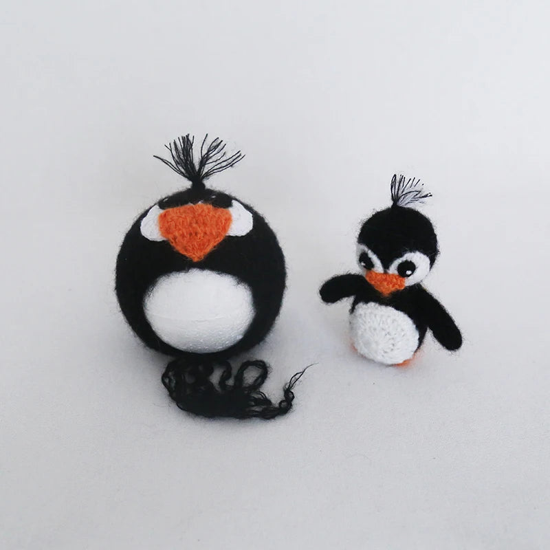 Handmade Newborn Bonnet &amp; Toy Set  Wool Photography Props