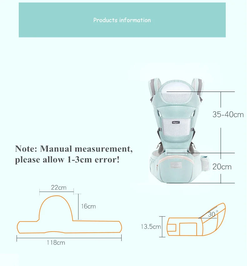 FlexiCarry™ 6-in-1 Baby Carrier – Ergonomic Multi-Position
