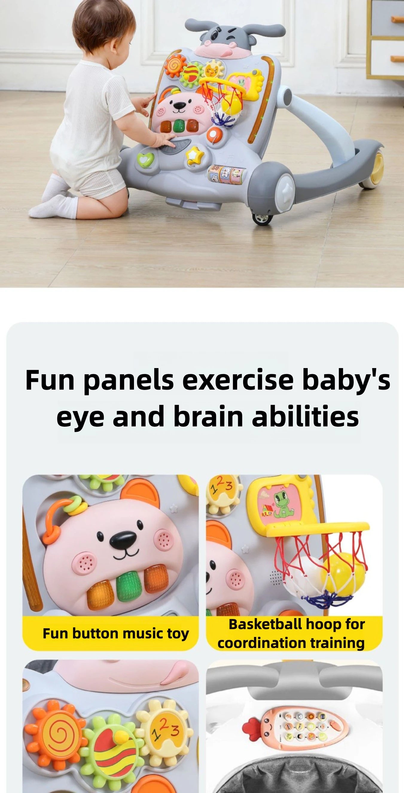 Anti O-Leg Baby Walker