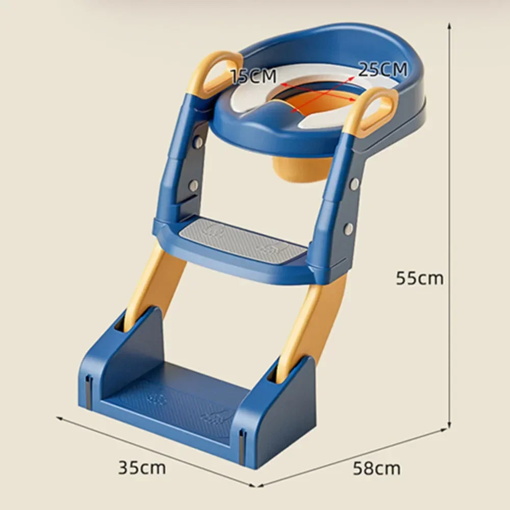 EasyPot™ Folding Baby Potty Training Seat with Step Stool Ladder – Portable Travel Toilet
