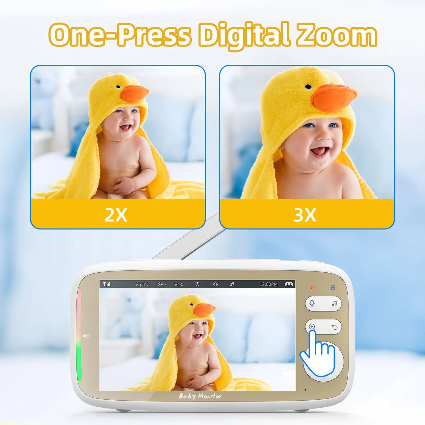 VB803 PRO 720P HD Baby Monitor with Two-Way Talk & WIFI PTZ