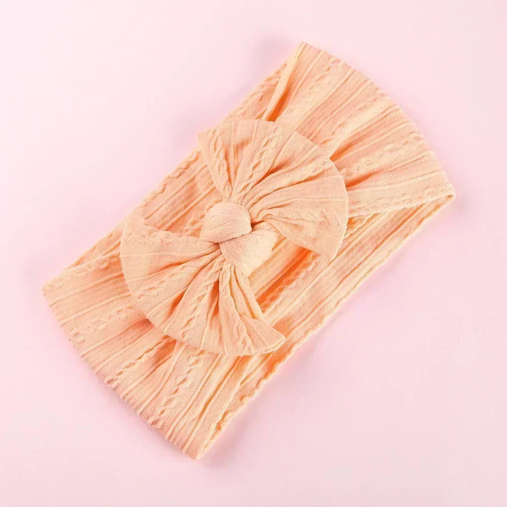LittleCrown™ Baby Headband – Soft Cotton Blend Stretchy Bow for Newborns