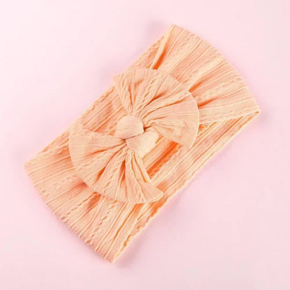 LittleCrown™ Baby Headband – Soft Cotton Blend Stretchy Bow for Newborns