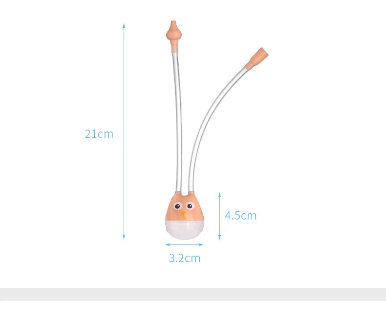 BreatheEasy™ Baby Nasal Aspirator – Safe Silicone Mouth Suction Snot Cleaner for Newborns