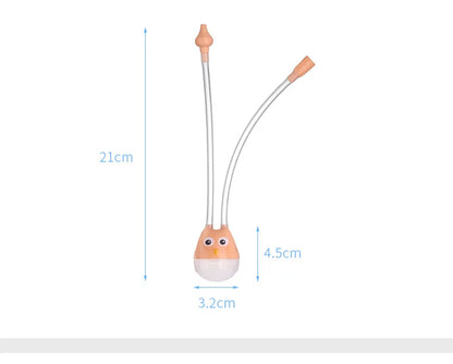 BreatheEasy™ Baby Nasal Aspirator – Safe Silicone Mouth Suction Snot Cleaner for Newborns