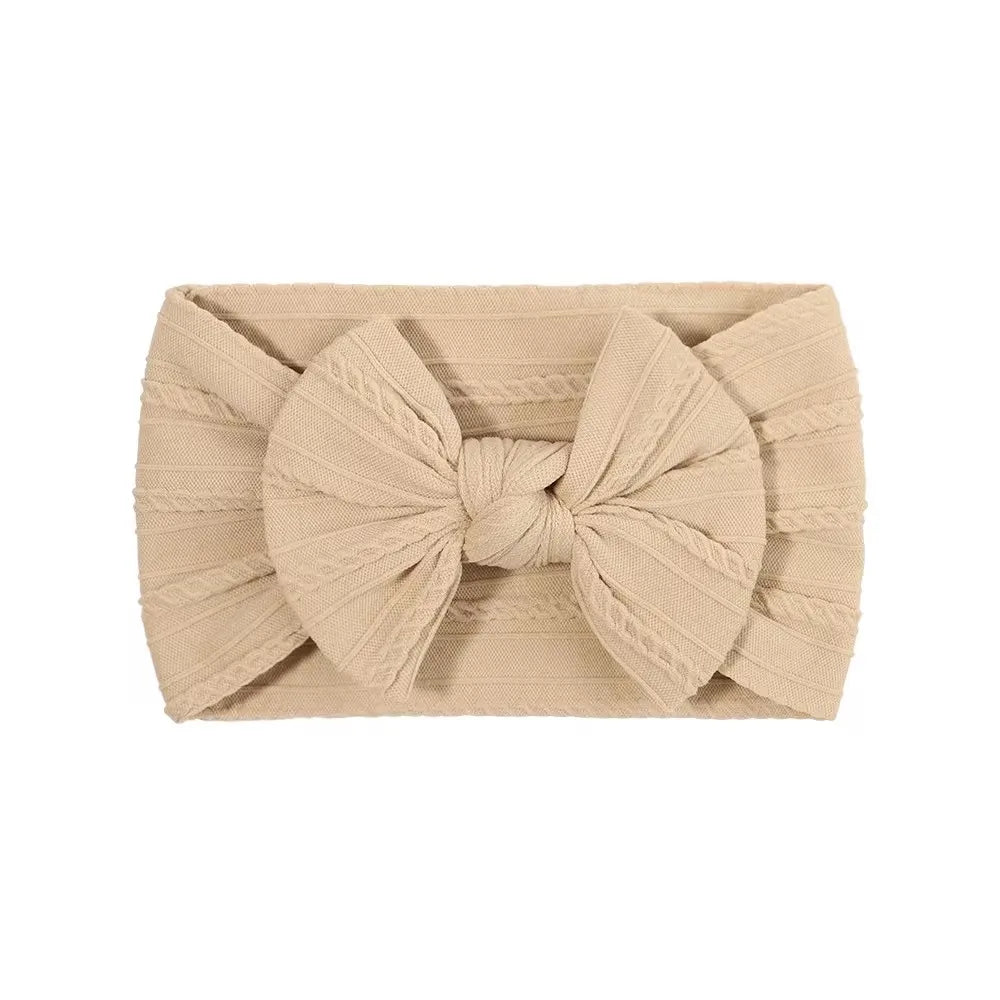 LittleCrown™ Baby Headband – Soft Cotton Blend Stretchy Bow for Newborns