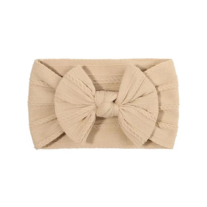 LittleCrown™ Baby Headband – Soft Cotton Blend Stretchy Bow for Newborns