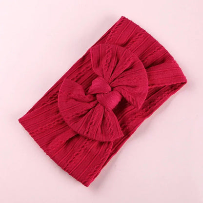 LittleCrown™ Baby Headband – Soft Cotton Blend Stretchy Bow for Newborns