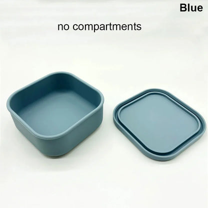 Silicone Lunch Box with 3 Compartments