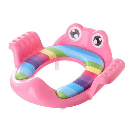PottySteps™ 2-in-1 Kids Toilet Training Seat with Ladder – Adjustable, Cartoon Design, Comfortable & Safe