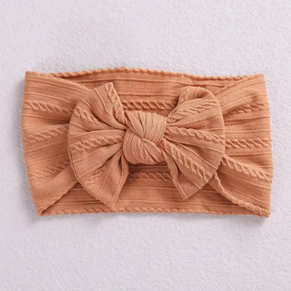 LittleCrown™ Baby Headband – Soft Cotton Blend Stretchy Bow for Newborns