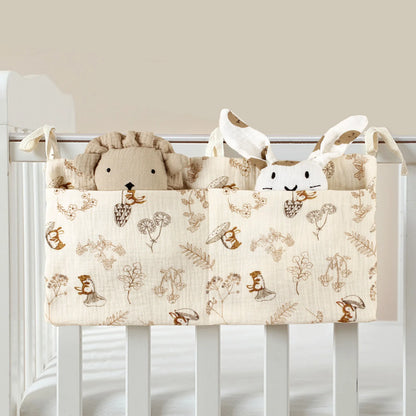 Portable Baby Bedside Dual-Pocket Storage Bag