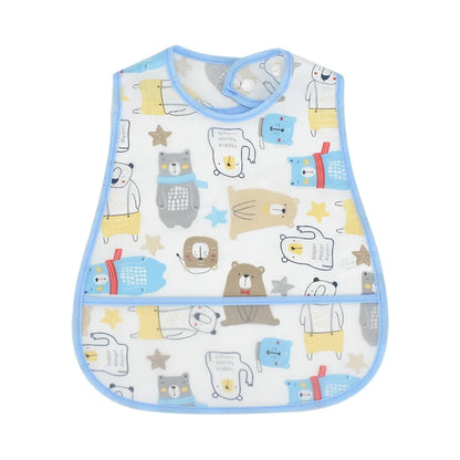 New Cartoon Pattern EVA Waterproof Baby Bib