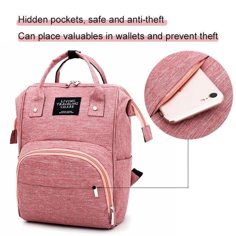 CarrySmart™ Waterproof Baby Diaper Backpack