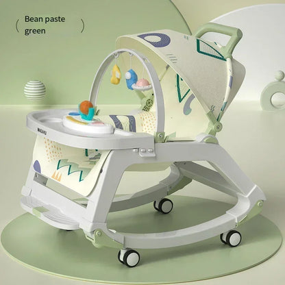 DreamNest™ 5-in-1 Baby Rocking Chair | Multi-Functional Bouncer, Seat, Rocker, Dining & Trolley