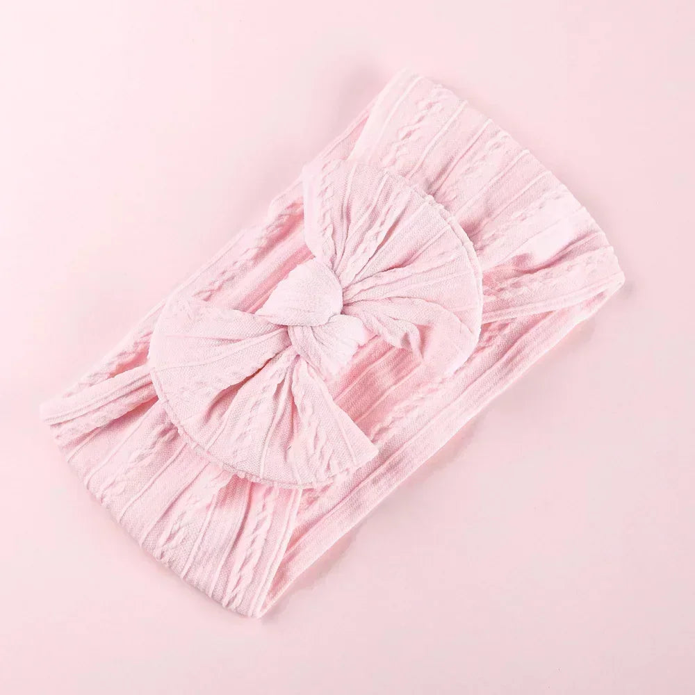 LittleCrown™ Baby Headband – Soft Cotton Blend Stretchy Bow for Newborns