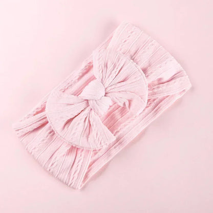 LittleCrown™ Baby Headband – Soft Cotton Blend Stretchy Bow for Newborns