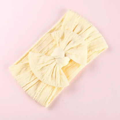 LittleCrown™ Baby Headband – Soft Cotton Blend Stretchy Bow for Newborns